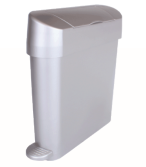 Slim line sanitary pedal bin manual